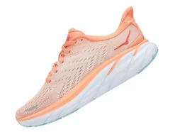HOKA Women's Clifton 8 - Cantaloupe/Silver Peony (1119394-CSPY) -Run Gear Shop 1119394 CSPY 4