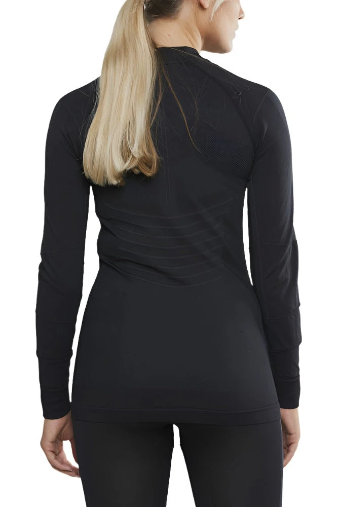 Craft Women's Active Intensity Crewneck Baselayer - Black/Asphalt (1907937-999995) 5 Craft Women's Active Intensity Crewneck Baselayer - Black/Asphalt (1907937-999995) - Image 3