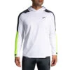 Brooks Men's Run Visible Thermal Hoodie - White/Asphalt/Nightlife (211411134) -Run Gear Shop 211411 134 MF Run Visible Thermal Hoodie
