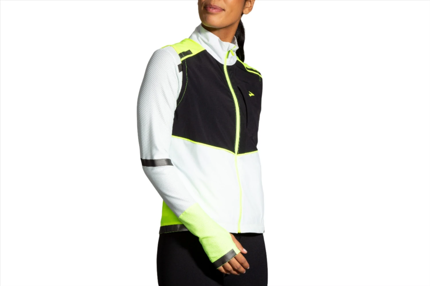 Brooks Women's Carbonite Vest - Icy Grey/Black/Nightlife (221498030) 4 Brooks Women's Carbonite Vest - Icy Grey/Black/Nightlife (221498030) - Image 2