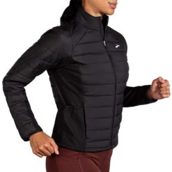 Brooks Women's Shield Hybrid Jacket - Black (221557001) -Run Gear Shop 221557 001 MV Shield Hybrid Jacket 2