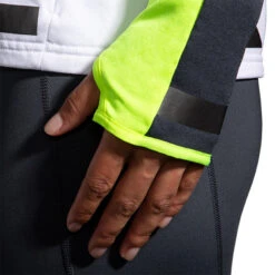 Brooks Women's Run Visible Thermal Hoodie - White/Asphalt/Nightlife (221559134) -Run Gear Shop 221559 134 D3 Run Visible Thermal Hoodie