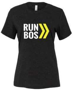 Women's RUN BOS Relaxed Triblend Short Sleeve Tee (TS-RUNBOS-6413)