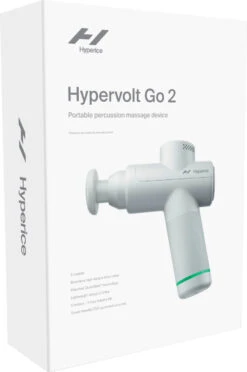 Hyperice Hypervolt GO 2 Massage Device - White (55200-001-00) -Run Gear Shop 6499245cv13d