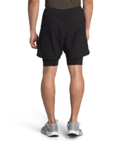 The North Face Men's Active Trail Dual Short - Black (NF0A48USJK3) -Run Gear Shop NF0A48US JK3 back 1
