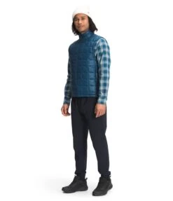 The North Face Men's Thermoball Eco Vest 2.0 - Monterey Blue (NF0A5GLOBH7) -Run Gear Shop NF0A5GLO BH7 model34