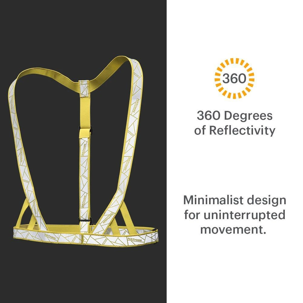 Nathan Vibe Reflective Vest - Vibrant Yellow (NS2066-0467) 4 Nathan Vibe Reflective Vest - Vibrant Yellow (NS2066-0467) - Image 2