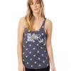 Women's Western Mass Racerback Stars And Stripes Tank - Navy Blue (RUNWEST-AA1927P-S) -Run Gear Shop aa1927p gy z 3