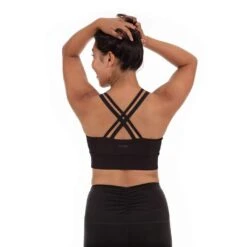 Handful Women's Double Down Sports Bra (135) -Run Gear Shop cdn shopify com Handful 2019 F19 Women Studio Bra DoubleDown BooyaBlack Back 2936 2