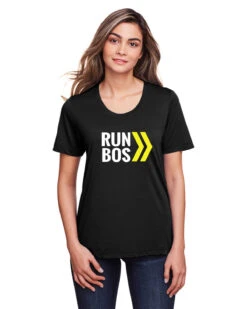 Women's RUN BOS Performance Short Sleeve Tee (TS-RUNBOS-CE111W) -Run Gear Shop ce111w 9k z