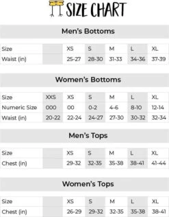ChicknLegs Men's Shorts -Run Gear Shop chicknlegs sizing chart 1 885d29f6 aef3 4d6e 8365 6c0d2731c176