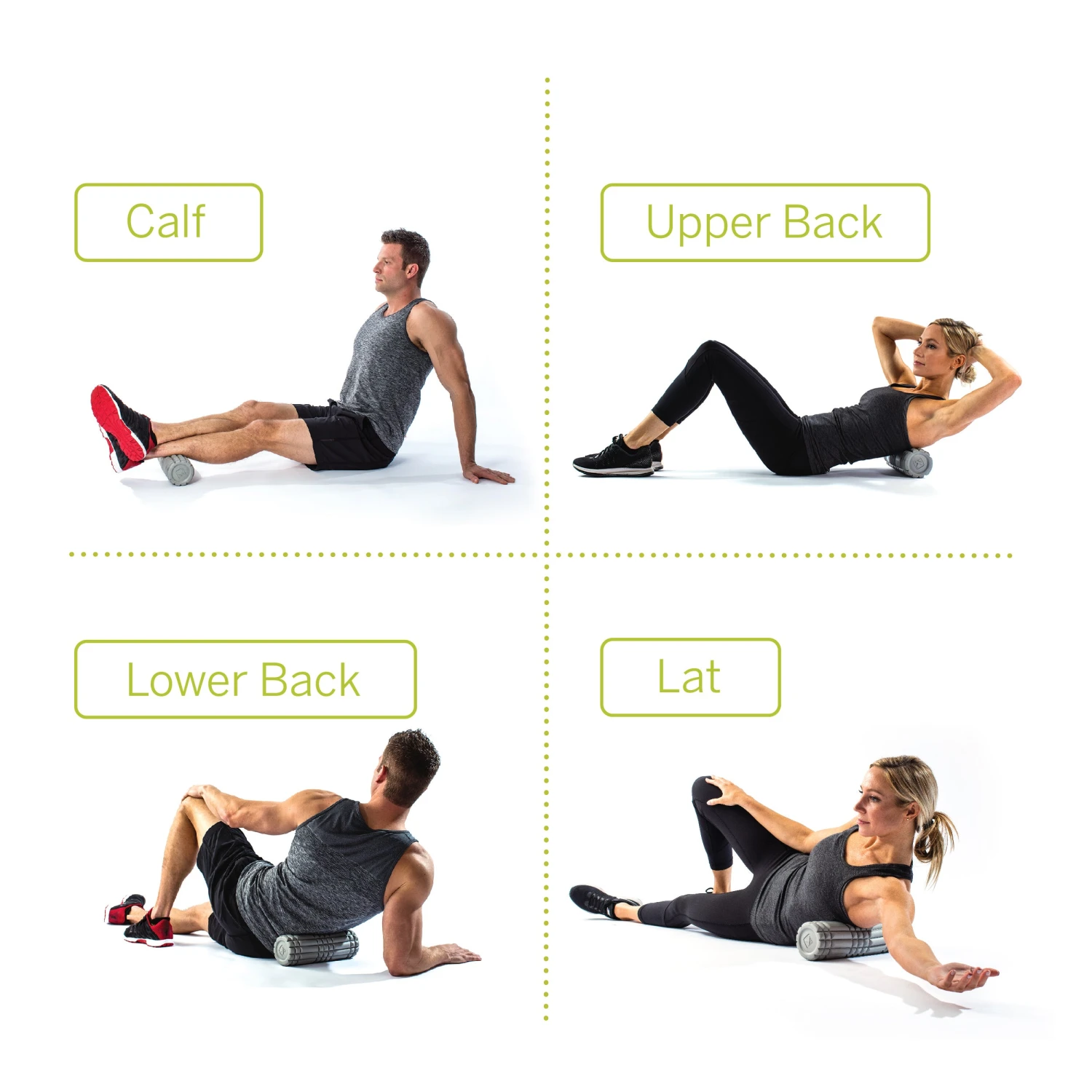 TriggerPoint 12" Core Foam Roller - Grey (03328) 5 TriggerPoint 12" Core Foam Roller - Grey (03328) - Image 3