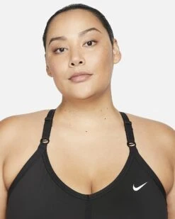 Nike Women's Dri-Fit Indy Sports Bra Plus Size -Run Gear Shop dri fit indy womens light support padded v neck sports bra plus size V9ZPw1 2